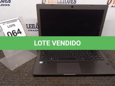 LOTE 064 - 01 NOTEBOOK MARCA POSITIVO. (NO ESTADO) ATENÇÃO! FAZER A VISITAÇÃO ANTES DE ARREMATAR, NÃO SABEMOS SE FUNCIONA, LEILÃO NÃO TEM GARANTIA E NEM DEVOLUÇÃO, SUJEITO A POSSÍVEIS AVARIAS VISÍVEIS/OCULTAS E/OU AUSÊNCIA DE COMPONENTES.