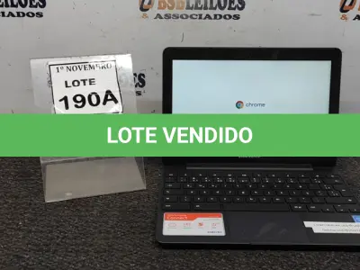 LOTE 190 - 01 NOTEBOOK TELA 11.6’’ 2GB DE MEMÓRIA MARCA SAMSUNG. (NO ESTADO) ATENÇÃO! FAZER A VISITAÇÃO ANTES DE ARREMATAR, NÃO SABEMOS SE FUNCIONA, LEILÃO NÃO TEM GARANTIA E NEM DEVOLUÇÃO, SUJEITO A POSSÍVEIS AVARIAS VISÍVEIS/OCULTAS E/OU AUSÊNCIA DE COMPONENTES.