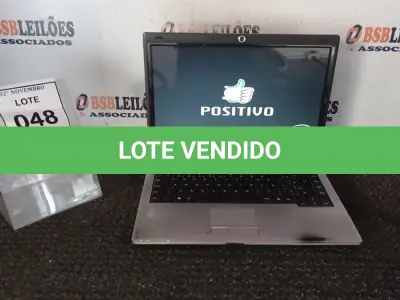 LOTE 048 - 01 NOTEBOOK MARCA POSITIVO. (NO ESTADO) ATENÇÃO! FAZER A VISITAÇÃO ANTES DE ARREMATAR, NÃO SABEMOS SE FUNCIONA, LEILÃO NÃO TEM GARANTIA E NEM DEVOLUÇÃO, SUJEITO A POSSÍVEIS AVARIAS VISÍVEIS/OCULTAS E/OU AUSÊNCIA DE COMPONENTES.