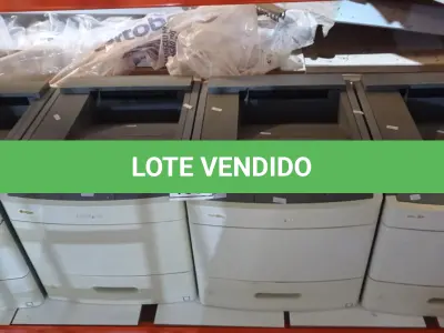 LOTE 459 - 04 IMPRESSORAS MODELO T654DN MARCA LEXMARK. (NO ESTADO) ATENÇÃO! FAZER A VISITAÇÃO ANTES DE ARREMATAR, NÃO SABEMOS SE FUNCIONA, LEILÃO NÃO TEM GARANTIA E NEM DEVOLUÇÃO, SUJEITO A POSSÍVEIS AVARIAS VISÍVEIS/OCULTAS E/OU AUSÊNCIA DE COMPONENTES.