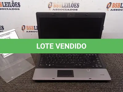 LOTE 003 - 01 NOTEBOOK SÉRIE PROBOOK MARCA HP. (NO ESTADO) ATENÇÃO! FAZER A VISITAÇÃO ANTES DE ARREMATAR, NÃO SABEMOS SE FUNCIONA, LEILÃO NÃO TEM GARANTIA E NEM DEVOLUÇÃO, SUJEITO A POSSÍVEIS AVARIAS VISÍVEIS/OCULTAS E/OU AUSÊNCIA DE COMPONENTES.
