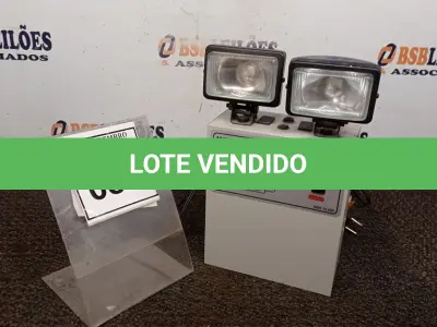 LOTE 080 - 01 ILUMINADOR DE EMERGÊNCIA MARCA ILUMAC. (NO ESTADO) ATENÇÃO! FAZER A VISITAÇÃO ANTES DE ARREMATAR, NÃO SABEMOS SE FUNCIONA, LEILÃO NÃO TEM GARANTIA E NEM DEVOLUÇÃO, SUJEITO A POSSÍVEIS AVARIAS VISÍVEIS/OCULTAS E/OU AUSÊNCIA DE COMPONENTES.