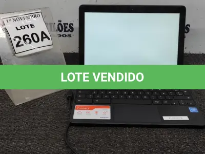 LOTE 260 - 01 NOTEBOOK TELA 11.6’’ 2GB DE MEMÓRIA MARCA SAMSUNG. (NO ESTADO) ATENÇÃO! FAZER A VISITAÇÃO ANTES DE ARREMATAR, NÃO SABEMOS SE FUNCIONA, LEILÃO NÃO TEM GARANTIA E NEM DEVOLUÇÃO, SUJEITO A POSSÍVEIS AVARIAS VISÍVEIS/OCULTAS E/OU AUSÊNCIA DE COMPONENTES.