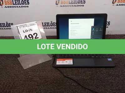 LOTE 492 - 01 NOTEBOOK TELA 11.6’’ 2GB DE MEMÓRIA MARCA SAMSUNG. (NO ESTADO) ATENÇÃO! FAZER A VISITAÇÃO ANTES DE ARREMATAR, NÃO SABEMOS SE FUNCIONA, LEILÃO NÃO TEM GARANTIA E NEM DEVOLUÇÃO, SUJEITO A POSSÍVEIS AVARIAS VISÍVEIS/OCULTAS E/OU AUSÊNCIA DE COMPONENTES.