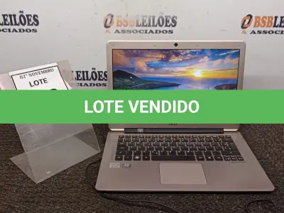 LOTE 019 - 01 NOTEBOOK CORE I5 MARCA ACER. (NO ESTADO) ATENÇÃO! FAZER A VISITAÇÃO ANTES DE ARREMATAR, NÃO SABEMOS SE FUNCIONA, LEILÃO NÃO TEM GARANTIA E NEM DEVOLUÇÃO, SUJEITO A POSSÍVEIS AVARIAS VISÍVEIS/OCULTAS E/OU AUSÊNCIA DE COMPONENTES.
