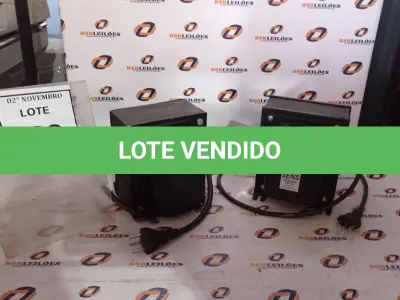 LOTE 098 - 02 TRANSFORMADORES. (NO ESTADO) ATENÇÃO! FAZER A VISITAÇÃO ANTES DE ARREMATAR, NÃO SABEMOS SE FUNCIONA, LEILÃO NÃO TEM GARANTIA E NEM DEVOLUÇÃO, SUJEITO A POSSÍVEIS AVARIAS VISÍVEIS/OCULTAS E/OU AUSÊNCIA DE COMPONENTES.