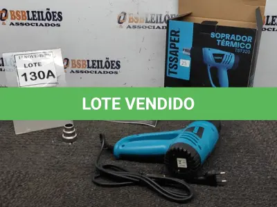 LOTE 130 - 01 SOPRADOR TÉRMICO 200W DUAS VELOCIDADES. (NO ESTADO) ATENÇÃO! FAZER A VISITAÇÃO ANTES DE ARREMATAR, NÃO SABEMOS SE FUNCIONA, LEILÃO NÃO TEM GARANTIA E NEM DEVOLUÇÃO, SUJEITO A POSSÍVEIS AVARIAS VISÍVEIS/OCULTAS E/OU AUSÊNCIA DE COMPONENTES.