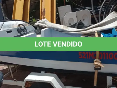 LOTE 512 - 01 LANCHA MOTORBOAT PARA 1 TRIPULANTE E 03 PASSAGEIROS. (NO ESTADO)