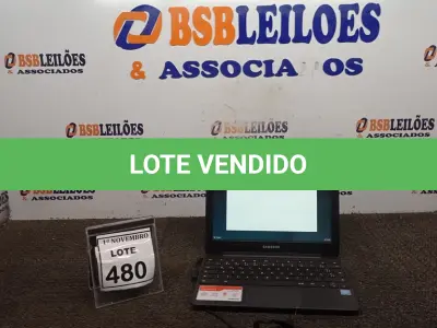 LOTE 480 - 01 NOTEBOOK TELA 11.6’’ 2GB DE MEMÓRIA MARCA SAMSUNG. (NO ESTADO) ATENÇÃO! FAZER A VISITAÇÃO ANTES DE ARREMATAR, NÃO SABEMOS SE FUNCIONA, LEILÃO NÃO TEM GARANTIA E NEM DEVOLUÇÃO, SUJEITO A POSSÍVEIS AVARIAS VISÍVEIS/OCULTAS E/OU AUSÊNCIA DE COMPONENTES.