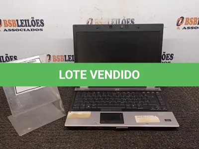 LOTE 002 - 01 NOTEBOOK SÉRIE ELITEBOOK MARCA HP. (NO ESTADO) ATENÇÃO! FAZER A VISITAÇÃO ANTES DE ARREMATAR, NÃO SABEMOS SE FUNCIONA, LEILÃO NÃO TEM GARANTIA E NEM DEVOLUÇÃO, SUJEITO A POSSÍVEIS AVARIAS VISÍVEIS/OCULTAS E/OU AUSÊNCIA DE COMPONENTES.