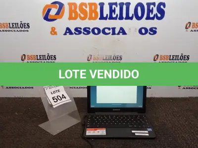 LOTE 504 - 01 NOTEBOOK TELA 11.6’’ 2GB DE MEMÓRIA MARCA SAMSUNG. (NO ESTADO) ATENÇÃO! FAZER A VISITAÇÃO ANTES DE ARREMATAR, NÃO SABEMOS SE FUNCIONA, LEILÃO NÃO TEM GARANTIA E NEM DEVOLUÇÃO, SUJEITO A POSSÍVEIS AVARIAS VISÍVEIS/OCULTAS E/OU AUSÊNCIA DE COMPONENTES.