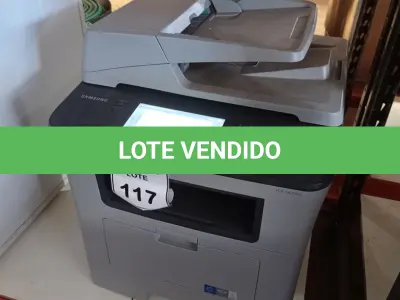 LOTE 117 - 01 IMPRESSORA MULTIFUNCIONAL MODELO SCX-5835NX MARCA SAMSUNG. (NO ESTADO) ATENÇÃO! FAZER A VISITAÇÃO ANTES DE ARREMATAR, NÃO SABEMOS SE FUNCIONA, LEILÃO NÃO TEM GARANTIA E NEM DEVOLUÇÃO, SUJEITO A POSSÍVEIS AVARIAS VISÍVEIS/OCULTAS E/OU AUSÊNCIA DE COMPONENTES.