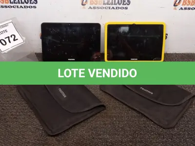LOTE 072 - 02 TABLETS MARCA POSITIVO COM CAPA. (NO ESTADO) ATENÇÃO! FAZER A VISITAÇÃO ANTES DE ARREMATAR, NÃO SABEMOS SE FUNCIONA, LEILÃO NÃO TEM GARANTIA E NEM DEVOLUÇÃO, SUJEITO A POSSÍVEIS AVARIAS VISÍVEIS/OCULTAS E/OU AUSÊNCIA DE COMPONENTES.