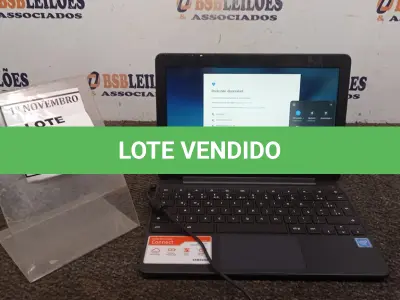 LOTE 486 - 01 NOTEBOOK TELA 11.6’’ 2GB DE MEMÓRIA MARCA SAMSUNG. (NO ESTADO) ATENÇÃO! FAZER A VISITAÇÃO ANTES DE ARREMATAR, NÃO SABEMOS SE FUNCIONA, LEILÃO NÃO TEM GARANTIA E NEM DEVOLUÇÃO, SUJEITO A POSSÍVEIS AVARIAS VISÍVEIS/OCULTAS E/OU AUSÊNCIA DE COMPONENTES.
