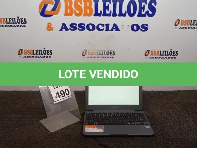 LOTE 490 - 01 NOTEBOOK TELA 11.6’’ 2GB DE MEMÓRIA MARCA SAMSUNG. (NO ESTADO) ATENÇÃO! FAZER A VISITAÇÃO ANTES DE ARREMATAR, NÃO SABEMOS SE FUNCIONA, LEILÃO NÃO TEM GARANTIA E NEM DEVOLUÇÃO, SUJEITO A POSSÍVEIS AVARIAS VISÍVEIS/OCULTAS E/OU AUSÊNCIA DE COMPONENTES.