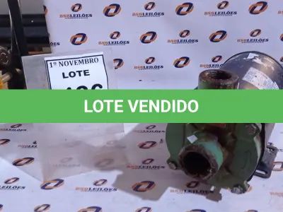 LOTE 436 - 01 BOMBA D’AGUA. (NO ESTADO) ATENÇÃO! FAZER A VISITAÇÃO ANTES DE ARREMATAR, NÃO SABEMOS SE FUNCIONA, LEILÃO NÃO TEM GARANTIA E NEM DEVOLUÇÃO, SUJEITO A POSSÍVEIS AVARIAS VISÍVEIS/OCULTAS E/OU AUSÊNCIA DE COMPONENTES.