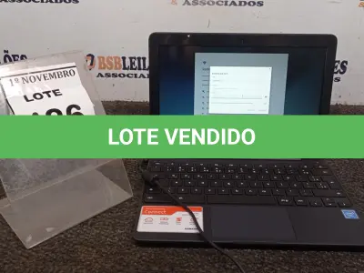 LOTE 486 - 01 NOTEBOOK TELA 11.6’’ 2GB DE MEMÓRIA MARCA SAMSUNG. (NO ESTADO) ATENÇÃO! FAZER A VISITAÇÃO ANTES DE ARREMATAR, NÃO SABEMOS SE FUNCIONA, LEILÃO NÃO TEM GARANTIA E NEM DEVOLUÇÃO, SUJEITO A POSSÍVEIS AVARIAS VISÍVEIS/OCULTAS E/OU AUSÊNCIA DE COMPONENTES.