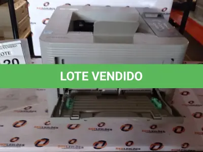LOTE 120 - 01 IMPRESSORA MODELO ML-3750ND MARCA SAMSUNG. (NO ESTADO) ATENÇÃO! FAZER A VISITAÇÃO ANTES DE ARREMATAR, NÃO SABEMOS SE FUNCIONA, LEILÃO NÃO TEM GARANTIA E NEM DEVOLUÇÃO, SUJEITO A POSSÍVEIS AVARIAS VISÍVEIS/OCULTAS E/OU AUSÊNCIA DE COMPONENTES.