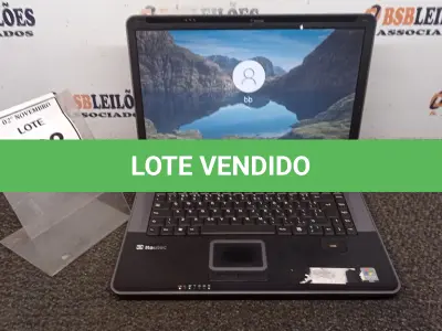LOTE 022 - 01 NOTEBOOK MARCA ITAUTEC. (NO ESTADO) ATENÇÃO! FAZER A VISITAÇÃO ANTES DE ARREMATAR, NÃO SABEMOS SE FUNCIONA, LEILÃO NÃO TEM GARANTIA E NEM DEVOLUÇÃO, SUJEITO A POSSÍVEIS AVARIAS VISÍVEIS/OCULTAS E/OU AUSÊNCIA DE COMPONENTES.
