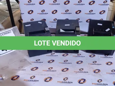 LOTE 442 - 03 IMPRESSORAS DE CUPOM MARCAS EPSON E BEMATECH. (NO ESTADO) ATENÇÃO! FAZER A VISITAÇÃO ANTES DE ARREMATAR, NÃO SABEMOS SE FUNCIONA, LEILÃO NÃO TEM GARANTIA E NEM DEVOLUÇÃO, SUJEITO A POSSÍVEIS AVARIAS VISÍVEIS/OCULTAS E/OU AUSÊNCIA DE COMPONENTES.