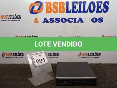 LOTE 091 - 01 MINI CPU MARCA HP. (NO ESTADO) ATENÇÃO! FAZER A VISITAÇÃO ANTES DE ARREMATAR, NÃO SABEMOS SE FUNCIONA, LEILÃO NÃO TEM GARANTIA E NEM DEVOLUÇÃO, SUJEITO A POSSÍVEIS AVARIAS VISÍVEIS/OCULTAS E/OU AUSÊNCIA DE COMPONENTES.