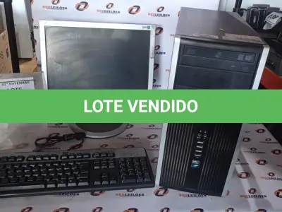 LOTE 135 - 01 MONITOR LCD MARCA SAMSUNG, 01 TECLADO E 01 CPU MARCA HP. (NO ESTADO) ATENÇÃO! FAZER A VISITAÇÃO ANTES DE ARREMATAR, NÃO SABEMOS SE FUNCIONA, LEILÃO NÃO TEM GARANTIA E NEM DEVOLUÇÃO, SUJEITO A POSSÍVEIS AVARIAS VISÍVEIS/OCULTAS E/OU AUSÊNCIA DE COMPONENTES.