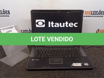 LOTE 022 - 01 NOTEBOOK MARCA ITAUTEC. (NO ESTADO) ATENÇÃO! FAZER A VISITAÇÃO ANTES DE ARREMATAR, NÃO SABEMOS SE FUNCIONA, LEILÃO NÃO TEM GARANTIA E NEM DEVOLUÇÃO, SUJEITO A POSSÍVEIS AVARIAS VISÍVEIS/OCULTAS E/OU AUSÊNCIA DE COMPONENTES.