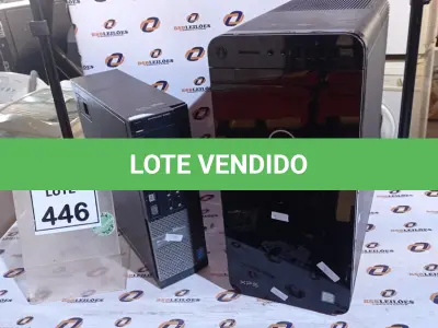 LOTE 446 - 01 DESKTOP MARCA DELL MODELOS XPS E OPTIPLEX. (NO ESTADO) ATENÇÃO! FAZER A VISITAÇÃO ANTES DE ARREMATAR, NÃO SABEMOS SE FUNCIONA, LEILÃO NÃO TEM GARANTIA E NEM DEVOLUÇÃO, SUJEITO A POSSÍVEIS AVARIAS VISÍVEIS/OCULTAS E/OU AUSÊNCIA DE COMPONENTES.