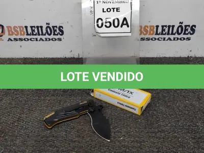 LOTE 050 - 01 CANIVETE TÁTICO DAS FORÇAS ESPECIAIS AMERICANA. (NO ESTADO) ATENÇÃO! FAZER A VISITAÇÃO ANTES DE ARREMATAR, NÃO SABEMOS SE FUNCIONA, LEILÃO NÃO TEM GARANTIA E NEM DEVOLUÇÃO, SUJEITO A POSSÍVEIS AVARIAS VISÍVEIS/OCULTAS E/OU AUSÊNCIA DE COMPONENTES.