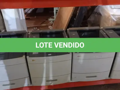 LOTE 460 - 04 IMPRESSORAS MODELO T654DN MARCA LEXMARK. (NO ESTADO) ATENÇÃO! FAZER A VISITAÇÃO ANTES DE ARREMATAR, NÃO SABEMOS SE FUNCIONA, LEILÃO NÃO TEM GARANTIA E NEM DEVOLUÇÃO, SUJEITO A POSSÍVEIS AVARIAS VISÍVEIS/OCULTAS E/OU AUSÊNCIA DE COMPONENTES.