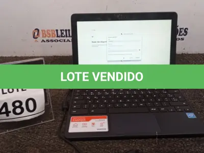 LOTE 480 - 01 NOTEBOOK TELA 11.6’’ 2GB DE MEMÓRIA MARCA SAMSUNG. (NO ESTADO) ATENÇÃO! FAZER A VISITAÇÃO ANTES DE ARREMATAR, NÃO SABEMOS SE FUNCIONA, LEILÃO NÃO TEM GARANTIA E NEM DEVOLUÇÃO, SUJEITO A POSSÍVEIS AVARIAS VISÍVEIS/OCULTAS E/OU AUSÊNCIA DE COMPONENTES.