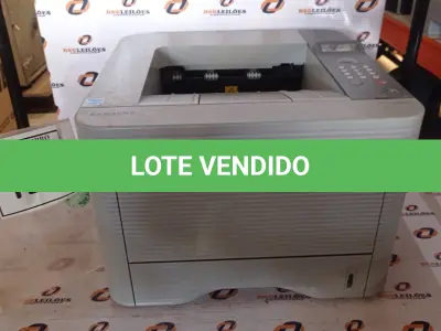 LOTE 126 - 01 IMPRESSORA MODELO ML-3750ND MARCA SAMSUNG. (NO ESTADO) ATENÇÃO! FAZER A VISITAÇÃO ANTES DE ARREMATAR, NÃO SABEMOS SE FUNCIONA, LEILÃO NÃO TEM GARANTIA E NEM DEVOLUÇÃO, SUJEITO A POSSÍVEIS AVARIAS VISÍVEIS/OCULTAS E/OU AUSÊNCIA DE COMPONENTES.