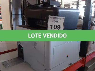 LOTE 109 - 02 IMPRESSORAS MARCAS HP E SAMSUNG. (NO ESTADO) ATENÇÃO! FAZER A VISITAÇÃO ANTES DE ARREMATAR, NÃO SABEMOS SE FUNCIONA, LEILÃO NÃO TEM GARANTIA E NEM DEVOLUÇÃO, SUJEITO A POSSÍVEIS AVARIAS VISÍVEIS/OCULTAS E/OU AUSÊNCIA DE COMPONENTES.