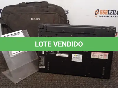 LOTE 053 - 01 NOTEBOOK MARCA LENOVO SÉRIE THINKPAD COM MALETA. (NO ESTADO) ATENÇÃO! FAZER A VISITAÇÃO ANTES DE ARREMATAR, NÃO SABEMOS SE FUNCIONA, LEILÃO NÃO TEM GARANTIA E NEM DEVOLUÇÃO, SUJEITO A POSSÍVEIS AVARIAS VISÍVEIS/OCULTAS E/OU AUSÊNCIA DE COMPONENTES.