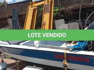 LOTE 512 - 01 LANCHA MOTORBOAT PARA 1 TRIPULANTE E 03 PASSAGEIROS. (NO ESTADO)
