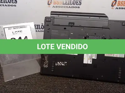 LOTE 044 - 01 NOTEBOOK MARCA LENOVO SÉRIE THINKPAD. (NO ESTADO) ATENÇÃO! FAZER A VISITAÇÃO ANTES DE ARREMATAR, NÃO SABEMOS SE FUNCIONA, LEILÃO NÃO TEM GARANTIA E NEM DEVOLUÇÃO, SUJEITO A POSSÍVEIS AVARIAS VISÍVEIS/OCULTAS E/OU AUSÊNCIA DE COMPONENTES.