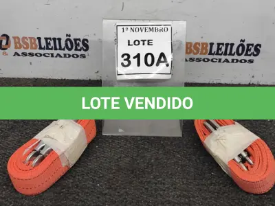 LOTE 310 - 02 CINTAS DE SEGURANÇA. (NO ESTADO) ATENÇÃO! FAZER A VISITAÇÃO ANTES DE ARREMATAR, NÃO SABEMOS SE FUNCIONA, LEILÃO NÃO TEM GARANTIA E NEM DEVOLUÇÃO, SUJEITO A POSSÍVEIS AVARIAS VISÍVEIS/OCULTAS E/OU AUSÊNCIA DE COMPONENTES.