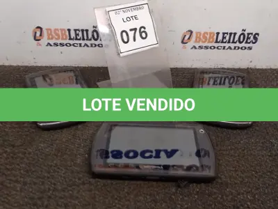 LOTE 076 - 03 TABLETS MARCA MOTOROLA. (NO ESTADO) ATENÇÃO! FAZER A VISITAÇÃO ANTES DE ARREMATAR, NÃO SABEMOS SE FUNCIONA, LEILÃO NÃO TEM GARANTIA E NEM DEVOLUÇÃO, SUJEITO A POSSÍVEIS AVARIAS VISÍVEIS/OCULTAS E/OU AUSÊNCIA DE COMPONENTES.