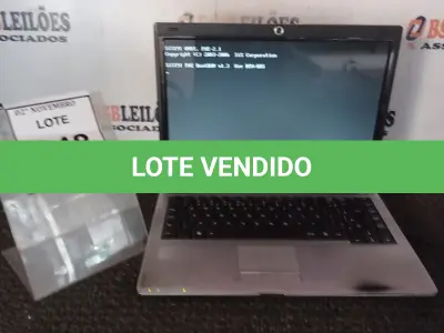 LOTE 048 - 01 NOTEBOOK MARCA POSITIVO. (NO ESTADO) ATENÇÃO! FAZER A VISITAÇÃO ANTES DE ARREMATAR, NÃO SABEMOS SE FUNCIONA, LEILÃO NÃO TEM GARANTIA E NEM DEVOLUÇÃO, SUJEITO A POSSÍVEIS AVARIAS VISÍVEIS/OCULTAS E/OU AUSÊNCIA DE COMPONENTES.