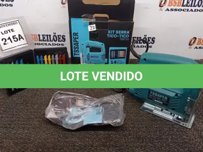 LOTE 215 - 01 KIT SERRA TICO TICO COM MALETA COM 14 SERRAS DIVERSAS (PRODUTO NOVO). (NO ESTADO) ATENÇÃO! FAZER A VISITAÇÃO ANTES DE ARREMATAR, NÃO SABEMOS SE FUNCIONA, LEILÃO NÃO TEM GARANTIA E NEM DEVOLUÇÃO, SUJEITO A POSSÍVEIS AVARIAS VISÍVEIS/OCULTAS E/OU AUSÊNCIA DE COMPONENTES.