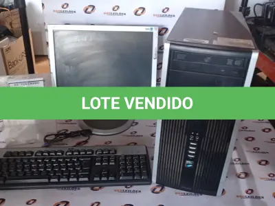 LOTE 135 - 01 MONITOR LCD MARCA SAMSUNG, 01 TECLADO E 01 CPU MARCA HP. (NO ESTADO) ATENÇÃO! FAZER A VISITAÇÃO ANTES DE ARREMATAR, NÃO SABEMOS SE FUNCIONA, LEILÃO NÃO TEM GARANTIA E NEM DEVOLUÇÃO, SUJEITO A POSSÍVEIS AVARIAS VISÍVEIS/OCULTAS E/OU AUSÊNCIA DE COMPONENTES.