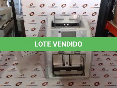 LOTE 100 - 01 MÁQUINA DE CONTAR CÉDULAS. (NO ESTADO) ATENÇÃO! FAZER A VISITAÇÃO ANTES DE ARREMATAR, NÃO SABEMOS SE FUNCIONA, LEILÃO NÃO TEM GARANTIA E NEM DEVOLUÇÃO, SUJEITO A POSSÍVEIS AVARIAS VISÍVEIS/OCULTAS E/OU AUSÊNCIA DE COMPONENTES.