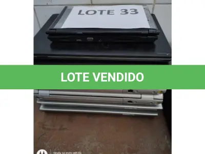 LOTE 033 - 07 NOTEBOOKS MARCA ACER E LENOVO; (NO ESTADO DE CONSERVAÇÃO QUE SE ENCONTRAM)