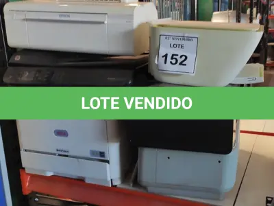LOTE 152 - 06 IMPRESSORAS DE MARCAS E MODELOS DIVERSOS. (NO ESTADO) ATENÇÃO! FAZER A VISITAÇÃO ANTES DE ARREMATAR, NÃO SABEMOS SE FUNCIONA, LEILÃO NÃO TEM GARANTIA E NEM DEVOLUÇÃO, SUJEITO A POSSÍVEIS AVARIAS VISÍVEIS/OCULTAS E/OU AUSÊNCIA DE COMPONENTES.
