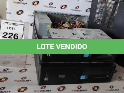 LOTE 226 - 02 CPUS PARA RETIRADA DE PEÇAS. (NO ESTADO) ATENÇÃO! FAZER A VISITAÇÃO ANTES DE ARREMATAR, NÃO SABEMOS SE FUNCIONA, LEILÃO NÃO TEM GARANTIA E NEM DEVOLUÇÃO, SUJEITO A POSSÍVEIS AVARIAS VISÍVEIS/OCULTAS E/OU AUSÊNCIA DE COMPONENTES.