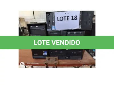 LOTE 018 - 03 MICROCOMPUTADORES DESKTOP - MARCAS LENOVO E ITAUTEC; 01 MICROCOMPUTADOR PLACA MÃE MONTHERBOARD: HD 160GB, PROCESSADOR INTEL PENTIUM CORE 2 DUO, MEMÓRIA CACHÊ L2 2 MB, 2GB DE MEMÓRIA, SISTEMA OPERACIONAL E 01 MICROCOMPUTADOR PLACA MÃE; (NO ESTADO DE CONSERVAÇÃO QUE SE ENCONTRAM)