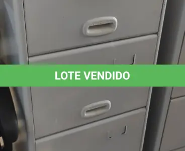 LOTE 267 - 01 ARQUIVO DE AÇO COM 04 GAVETAS. (NO ESTADO) ATENÇÃO! FAZER A VISITAÇÃO ANTES DE ARREMATAR, NÃO SABEMOS SE FUNCIONA, LEILÃO NÃO TEM GARANTIA E NEM DEVOLUÇÃO, SUJEITO A POSSÍVEIS AVARIAS VISÍVEIS/OCULTAS E/OU AUSÊNCIA DE COMPONENTES.