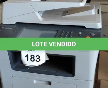 LOTE 183 - 01 IMPRESSORA MULTIFUNCIONAL MODELO SCX-5835NX MARCA SAMSUNG. (NO ESTADO) ATENÇÃO! FAZER A VISITAÇÃO ANTES DE ARREMATAR, NÃO SABEMOS SE FUNCIONA, LEILÃO NÃO TEM GARANTIA E NEM DEVOLUÇÃO, SUJEITO A POSSÍVEIS AVARIAS VISÍVEIS/OCULTAS E/OU AUSÊNCIA DE COMPONENTES.