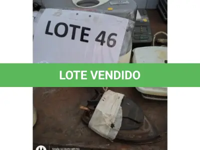LOTE 046 - 01 APARELHO TRANSCEPTOR DE FAC SÍMILE, 01 UMIDIFICADOR SONI 01 FERRO À VAPOR INDUSTRIAL, PARA ALFAIATARIA, PESO 4,5 KG, 220 VOLTS, MARCA SUN E 01 SANDUICHEIRA GRILL, MARCA FAMA; (NO ESTADO DE CONSERVAÇÃO QUE SE ENCONTRAM)