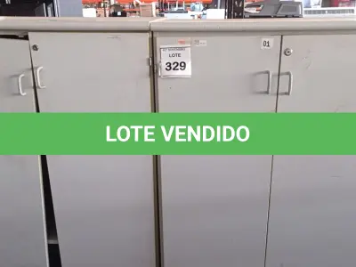 LOTE 329 - 02 ARMÁRIOS ALTOS PARA ESCRITÓRIO. (NO ESTADO) ATENÇÃO! FAZER A VISITAÇÃO ANTES DE ARREMATAR, NÃO SABEMOS SE FUNCIONA, LEILÃO NÃO TEM GARANTIA E NEM DEVOLUÇÃO, SUJEITO A POSSÍVEIS AVARIAS VISÍVEIS/OCULTAS E/OU AUSÊNCIA DE COMPONENTES.